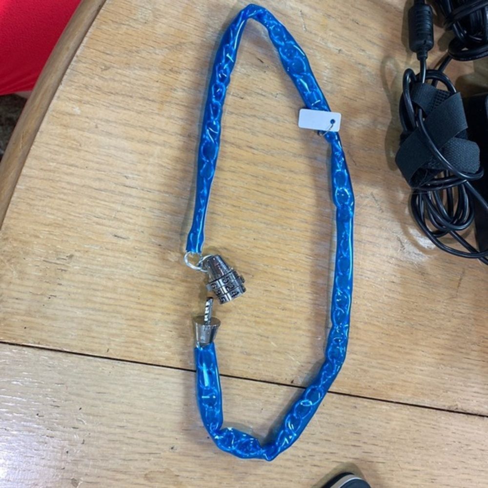 Retro kids bicycle lock combination easy to open blue